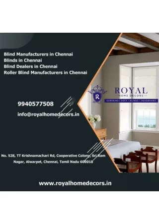 Blinds in Chennai