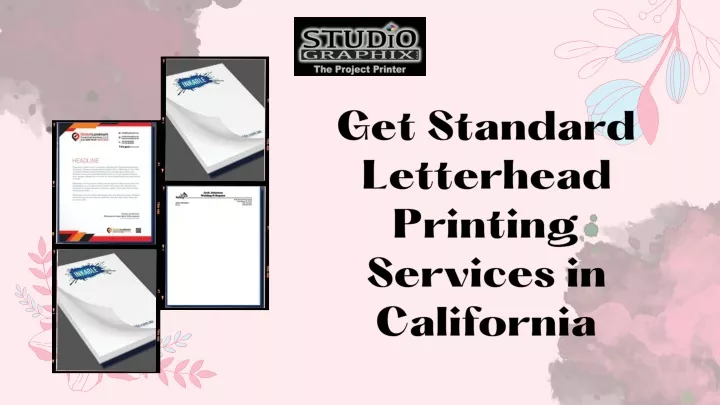 get standard letterhead printing services
