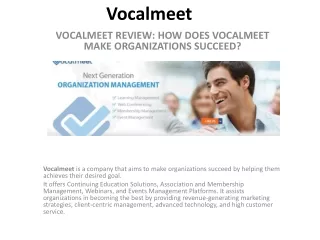 HOW DOES VOCALMEET MAKE ORGANIZATIONS SUCCEED