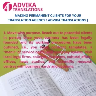 MAKING PERMANENT CLIENTS FOR YOUR TRANSLATION AGENCY ! ADVIKA TRANSLATIONS |
