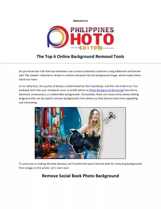 Photo Background Removing