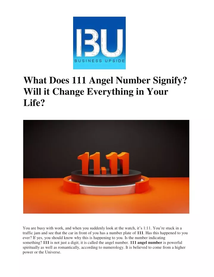 what does 111 angel number signify will it change