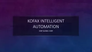 kofax intelligent automation