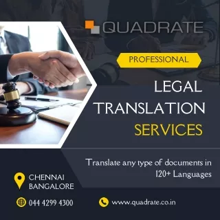 Legal Translation services in chennai - Quadrate