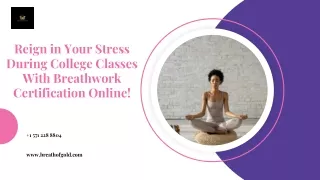 reign in your stress during college classes with