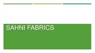 Buy Wool Online in India from  Sahni Fabs