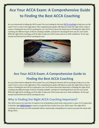 acca course