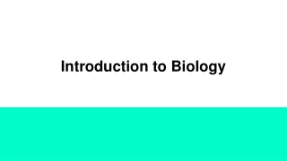 Introduction to Biology