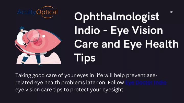 ophthalmologist indio eye vision care