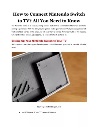 how to connect nintendo switch to tv all you need