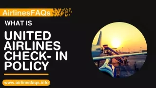 United Airlines Check-In Policy | Check-In Online |  1-888-982-1907