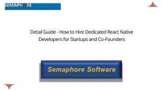 detail guide how to hire dedicated react native