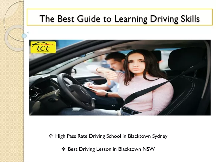 the best guide to learning driving skills