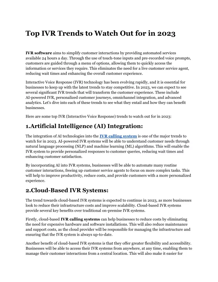 top ivr trends to watch out for in 2023