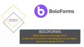 How to add Digital Siganture On Google Forms?