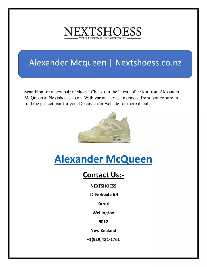 alexander mcqueen nextshoess co nz