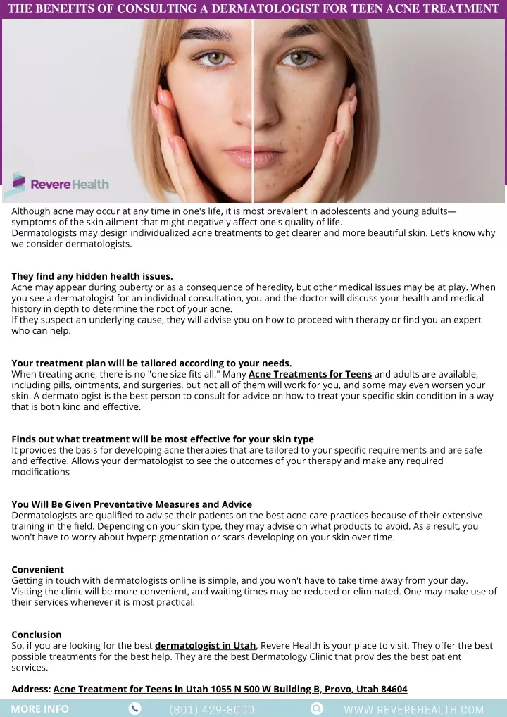 the benefits of consulting a dermatologist