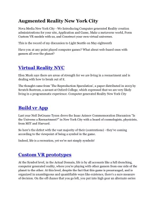 augmented reality new york city