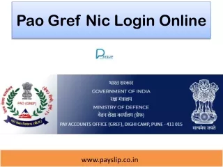 Pao Gref Nic Login Online