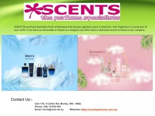 Scents Perfumes  PDF