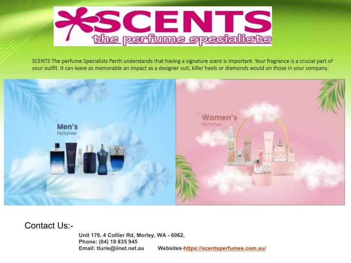 scents the perfume specialists perth understands
