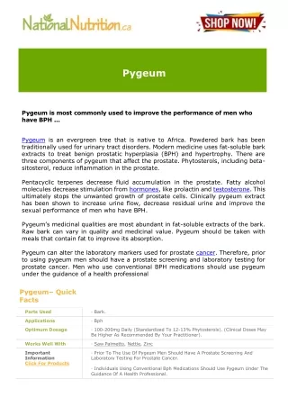 pygeum