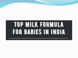 Top Milk Formula for Babies in India - Danone India