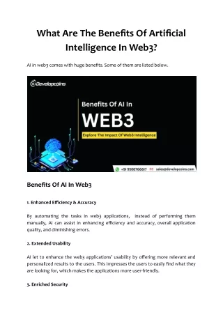 what are the benefits of artificial intelligence