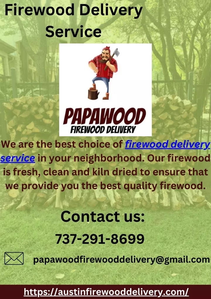 firewood delivery service