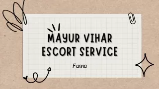 Mayur Vihar Escort Service