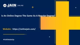 is an online degree the same as a regular degree
