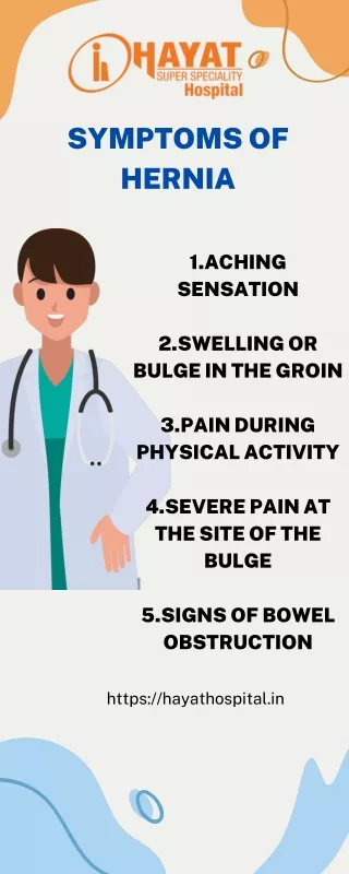 Symptoms of hernia
