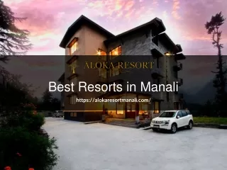 best resorts in manali