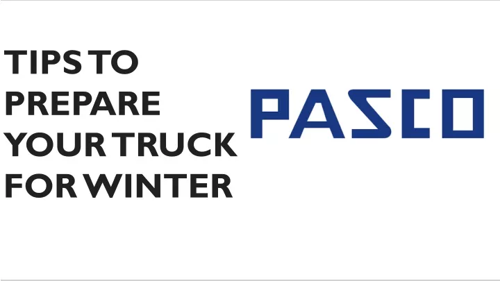 tips to prepare your truck for winter