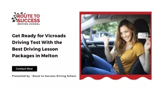 Get Ready for Vicroads Driving Test With the Best Driving Lesson Packages in Melton