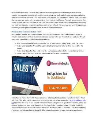 quickbooks sales tax is a feature in quickbooks