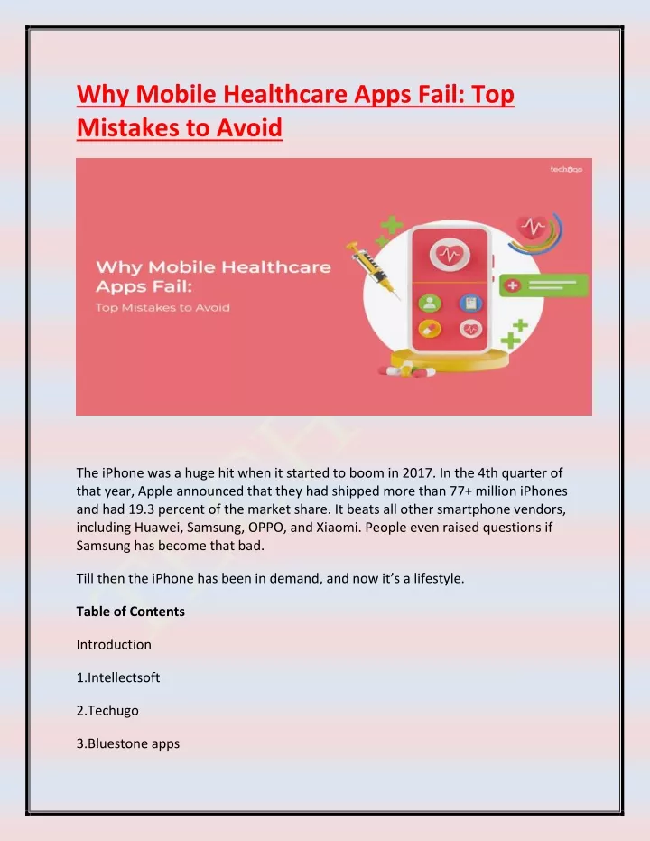 why mobile healthcare apps fail top mistakes