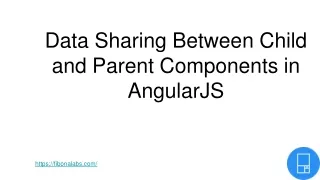 Data Sharing Between Child and Parent Components in AngularJS