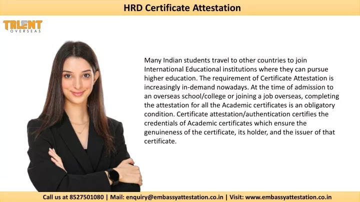 hrd certificate attestation