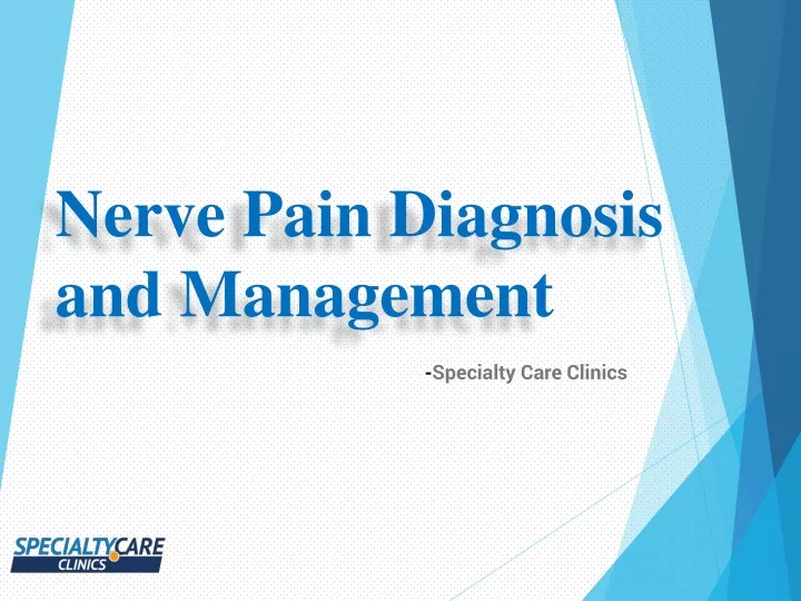 nerve pain diagnosis and management
