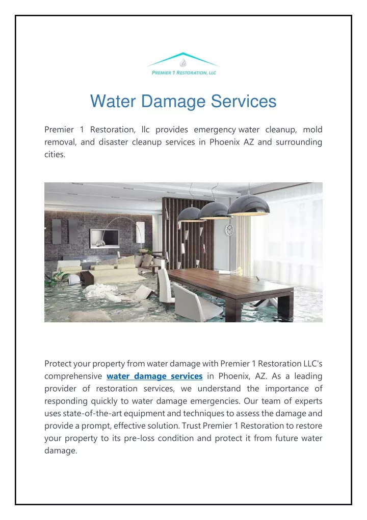 water damage services