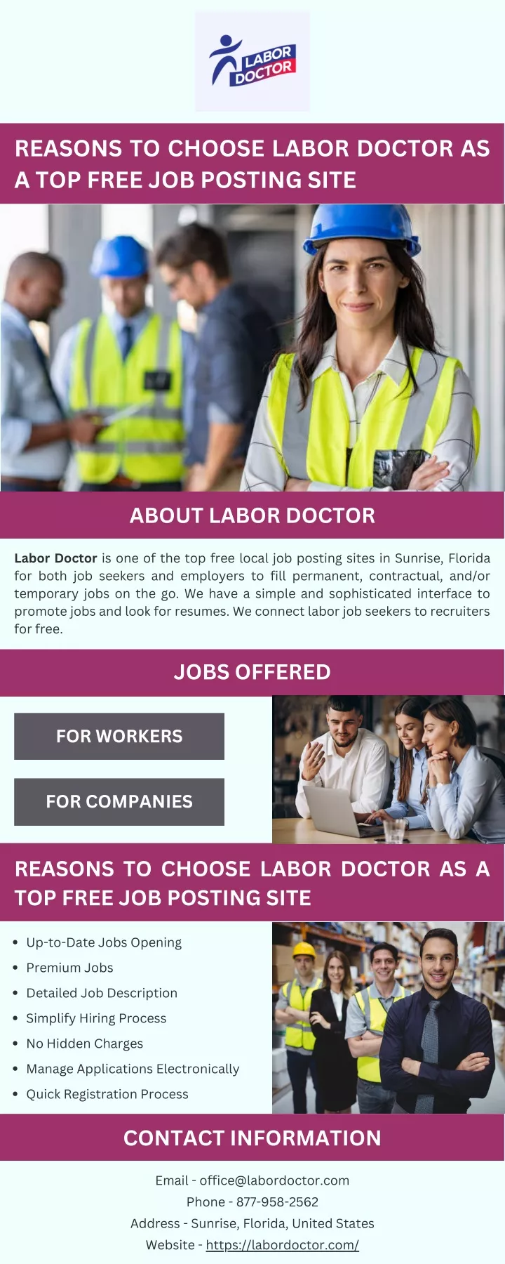 reasons to choose labor doctor as a top free