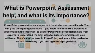 what is powerpoint assessment help and what is its importance