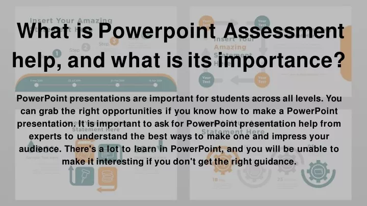 what is powerpoint assessment help and what is its importance