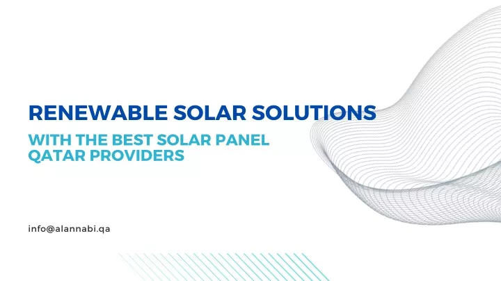renewable solar solutions
