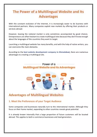 the power of a multilingual website