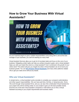 how to grow your business with virtual assistants