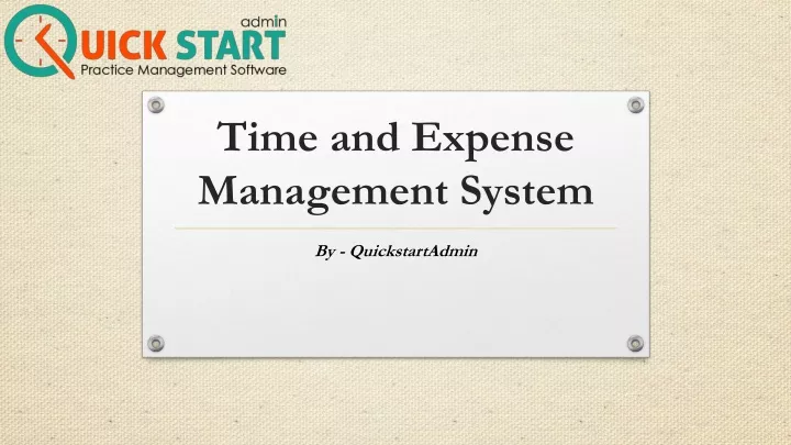 time and expense management system
