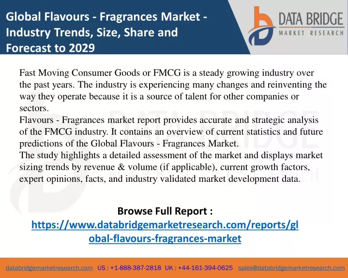 global flavours fragrances market industry trends