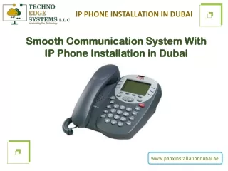 ip phone installation in dubai